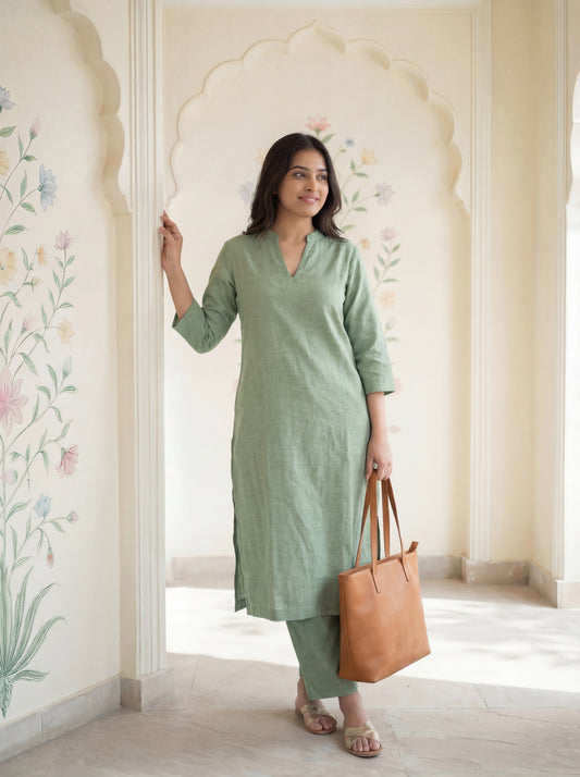 Sage Green Reva Kurta Set