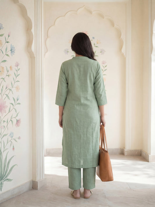 Sage Green Reva Kurta Set