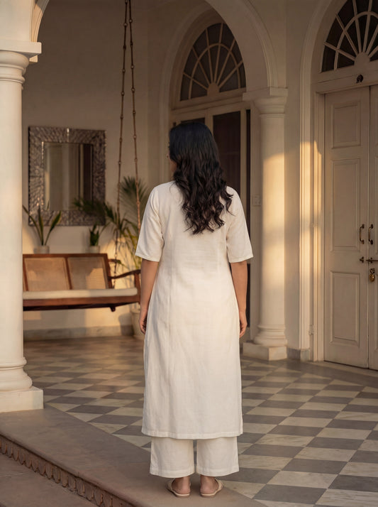 White Ziya Kurta Set