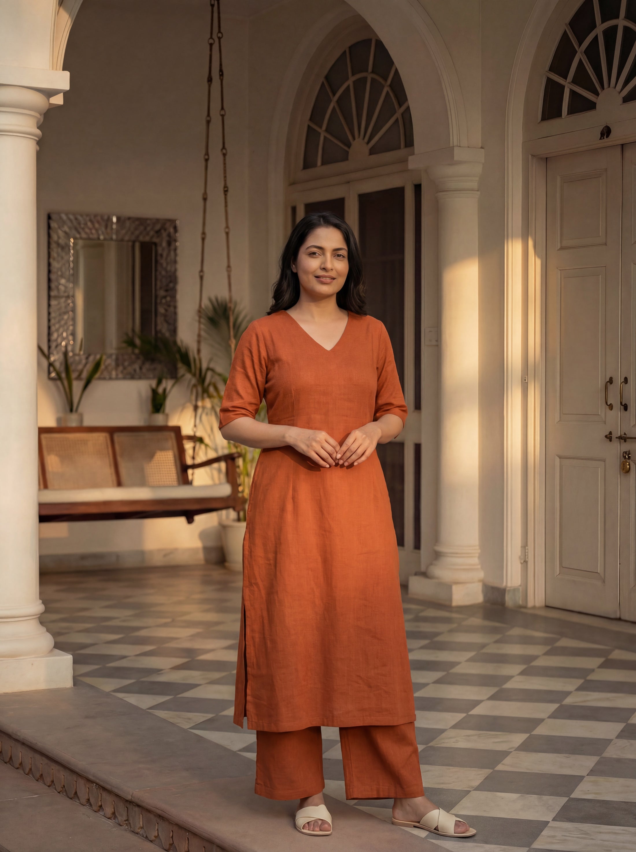 Cinnamon Ziya Kurta Set