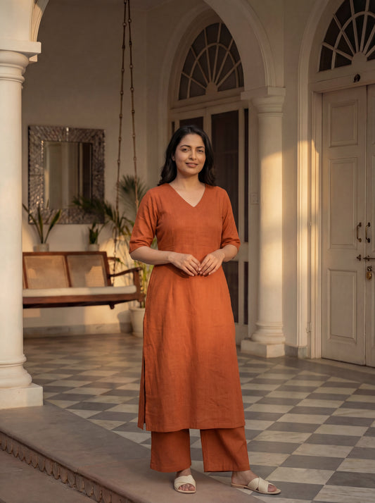 Cinnamon Ziya Kurta Set