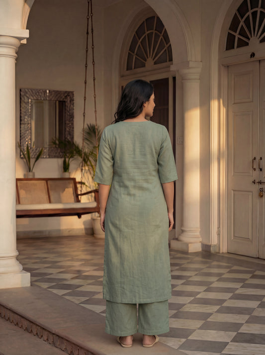 Sage Green Ziya Kurta Set