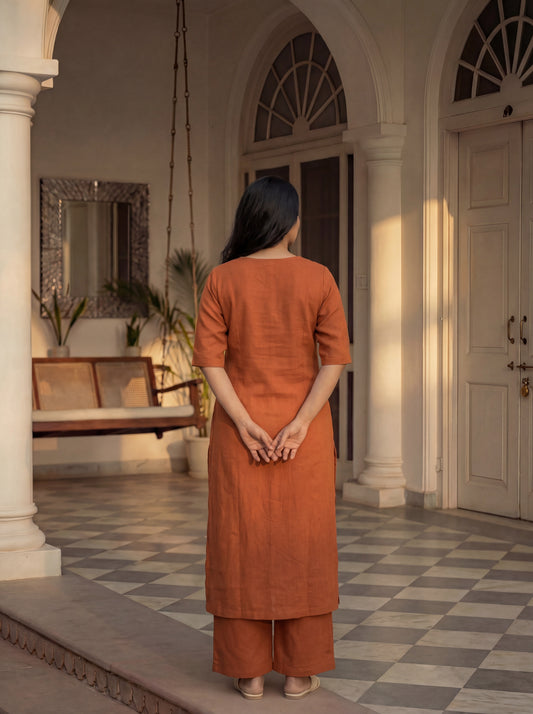 Cinnamon Ziya Kurta Set