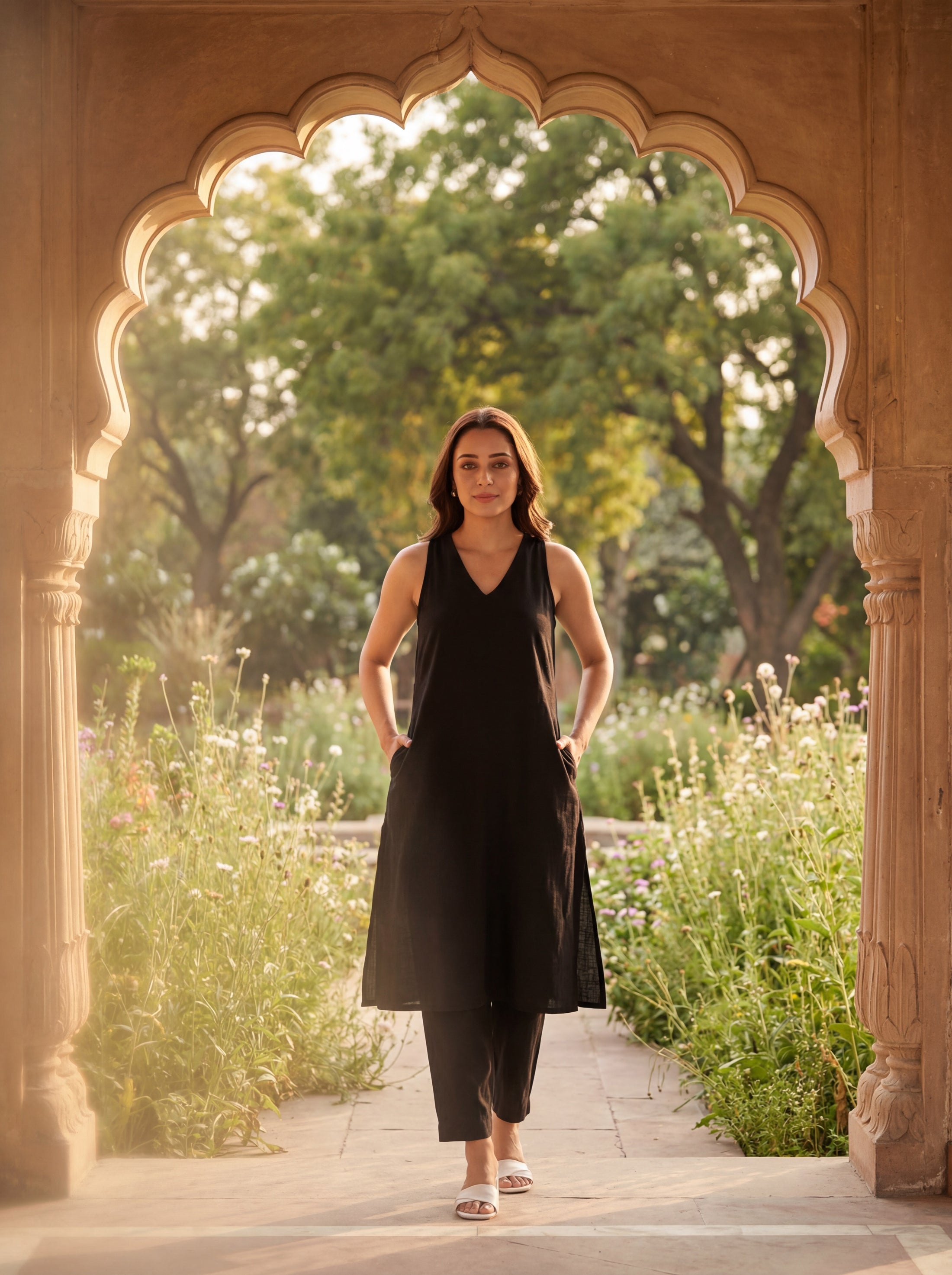 Black Abhish Kurta Set
