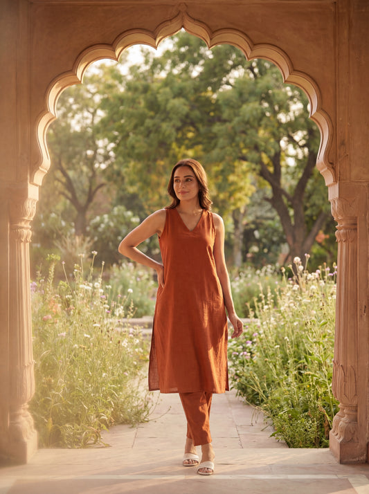 Cinnamon Abhish Kurta Set