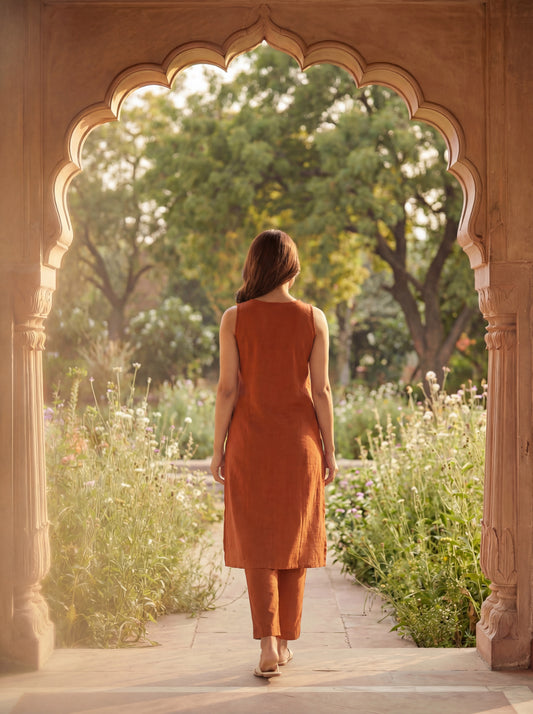 Cinnamon Abhish Kurta Set