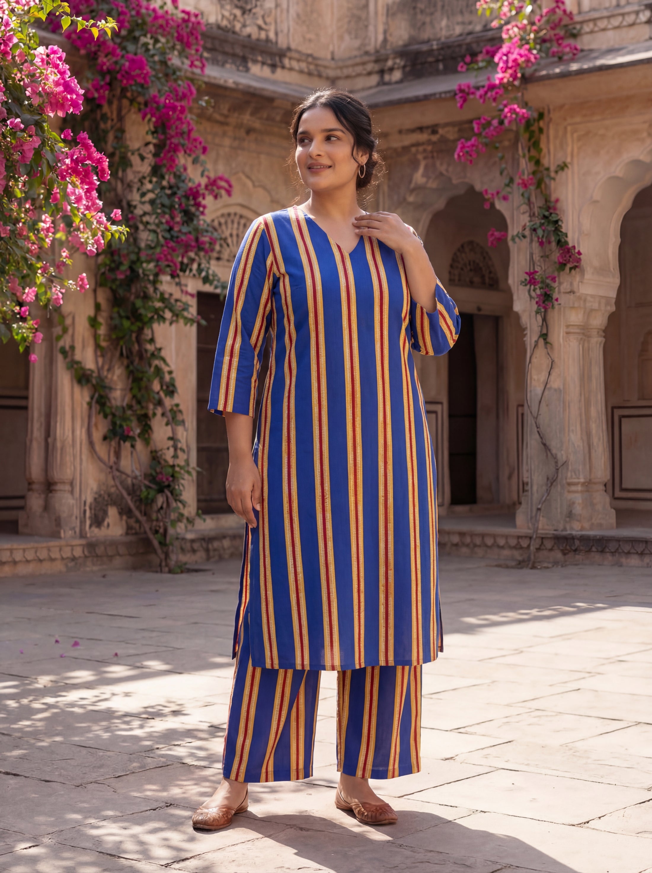Navy Sundara Kurta Set