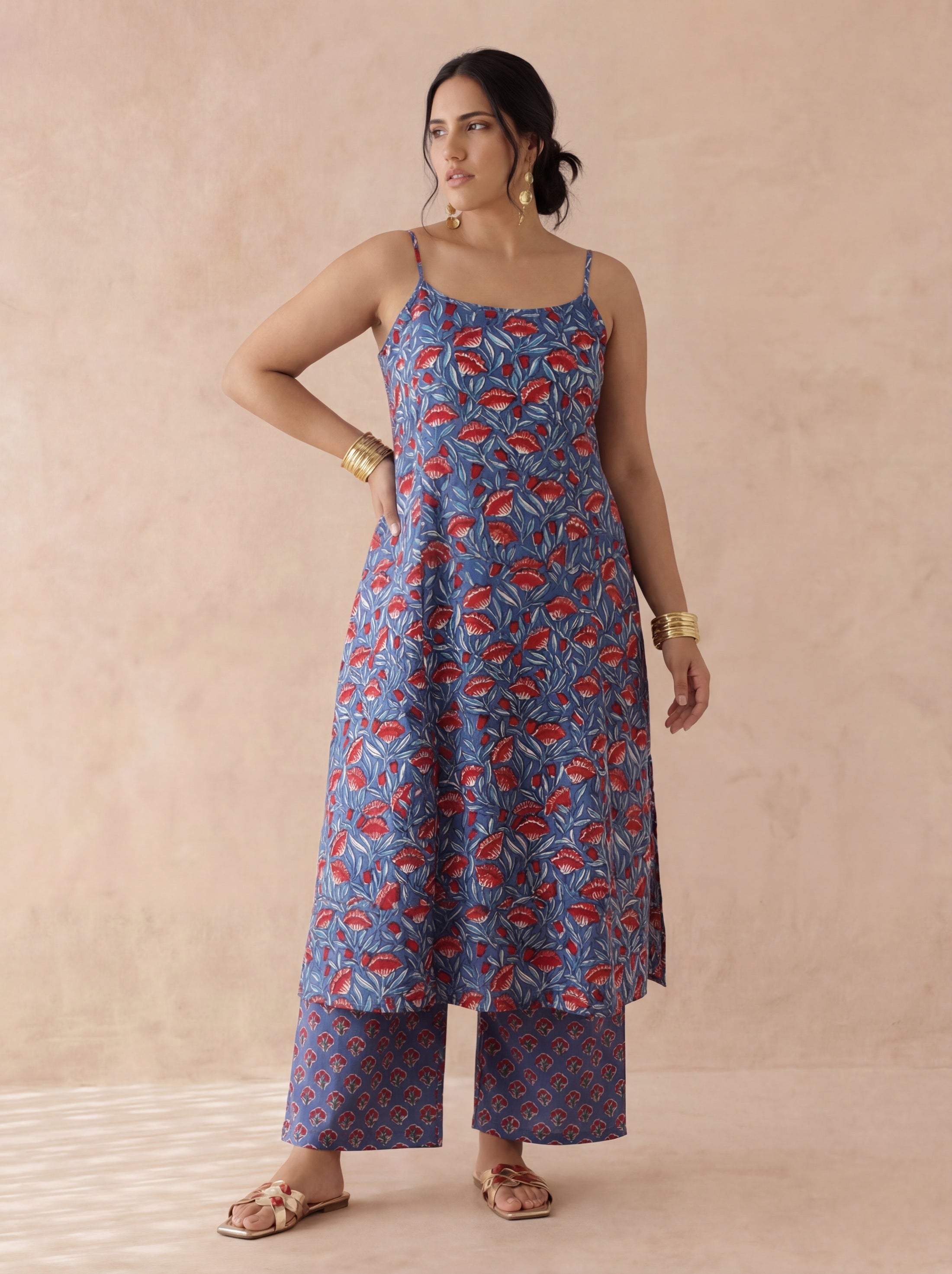 Neel Gulzar Strappy Set