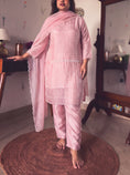 Load image into Gallery viewer, Tina Dusty Rose Pearl-Embroidered Kurta Set
